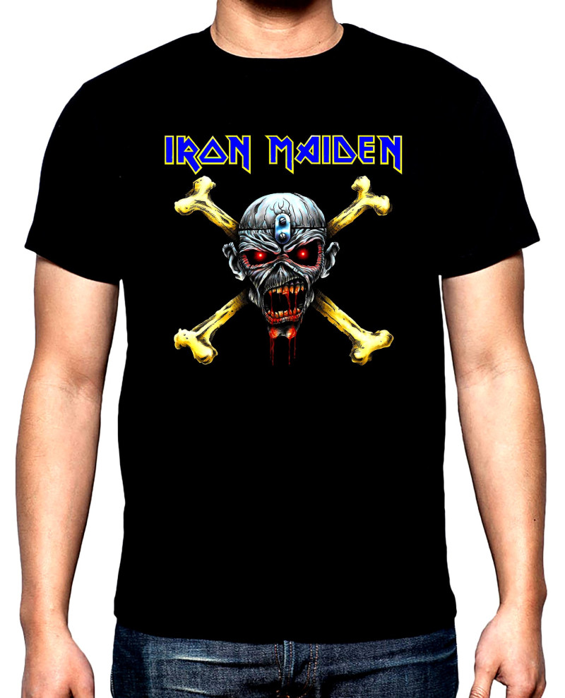 T-SHIRTS Iron Maiden, Skull, men's  t-shirt, 100% cotton, S to 5XL